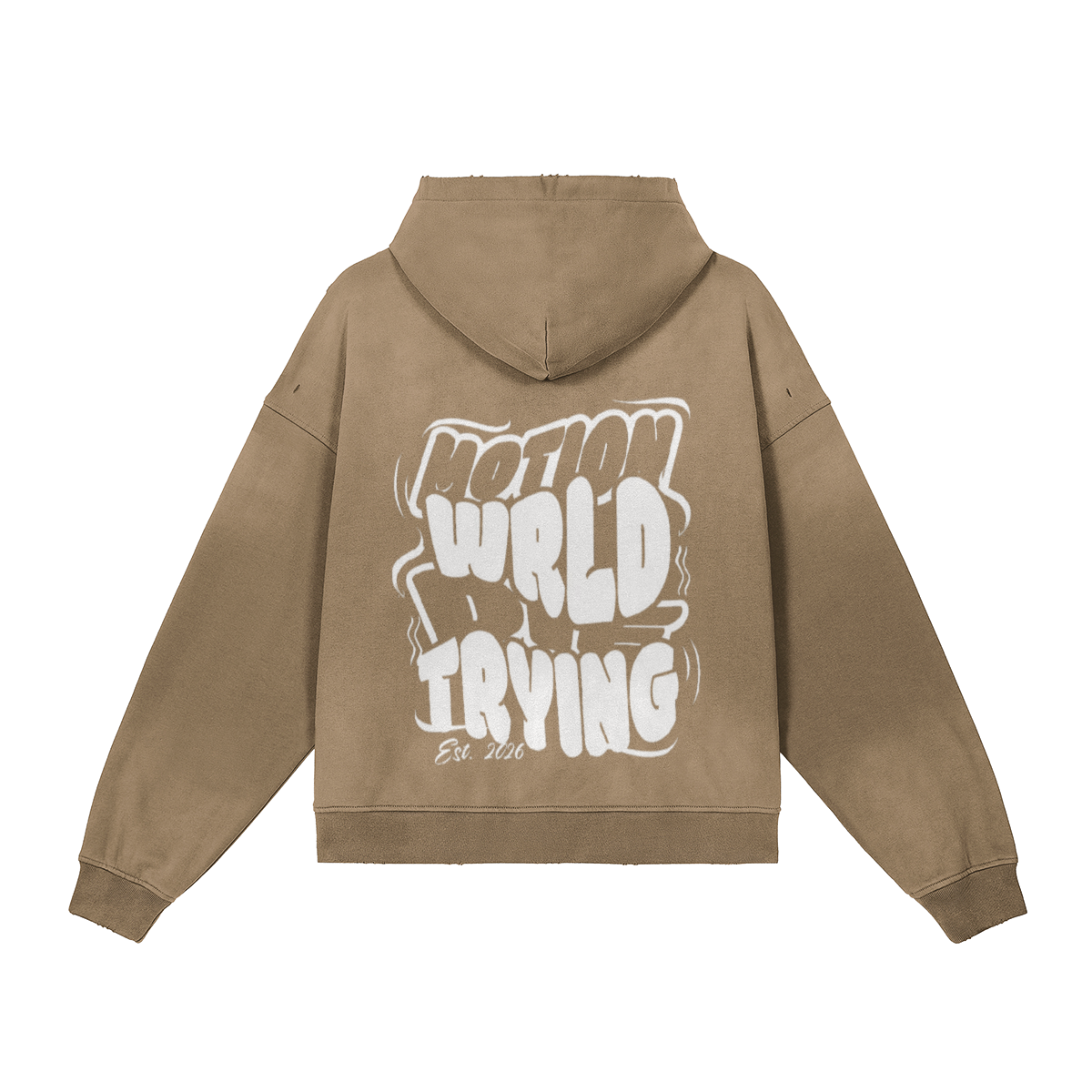 MW Full-zip Washed effect Zip up Hoodie
