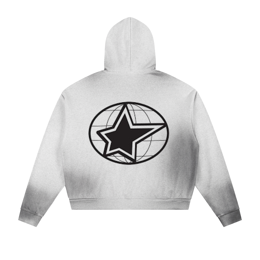 Motion Wrld Raw Edge Fleece Zip Hoodie