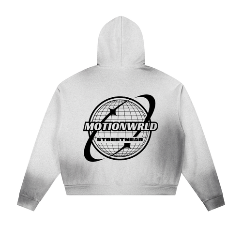 Motion Wrld Raw Edge Fleece Zip Hoodie