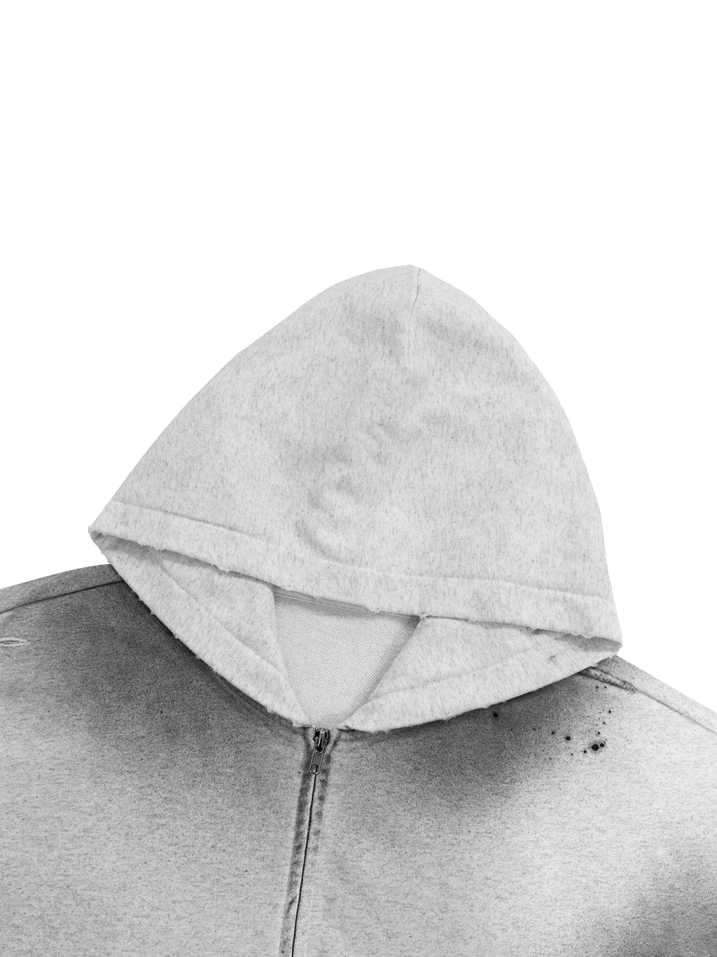 Motion Wrld Raw Edge Fleece Zip Hoodie