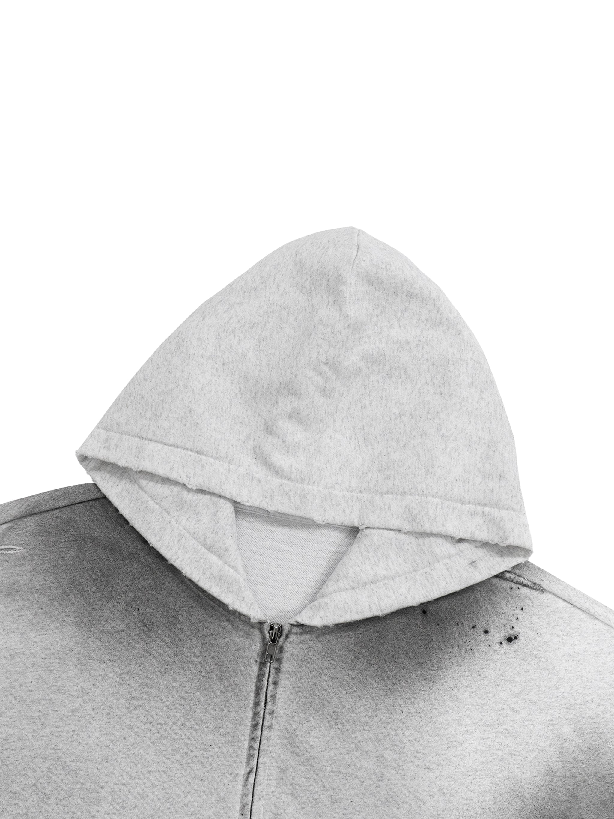 Motion Wrld Raw Edge Fleece Zip Hoodie